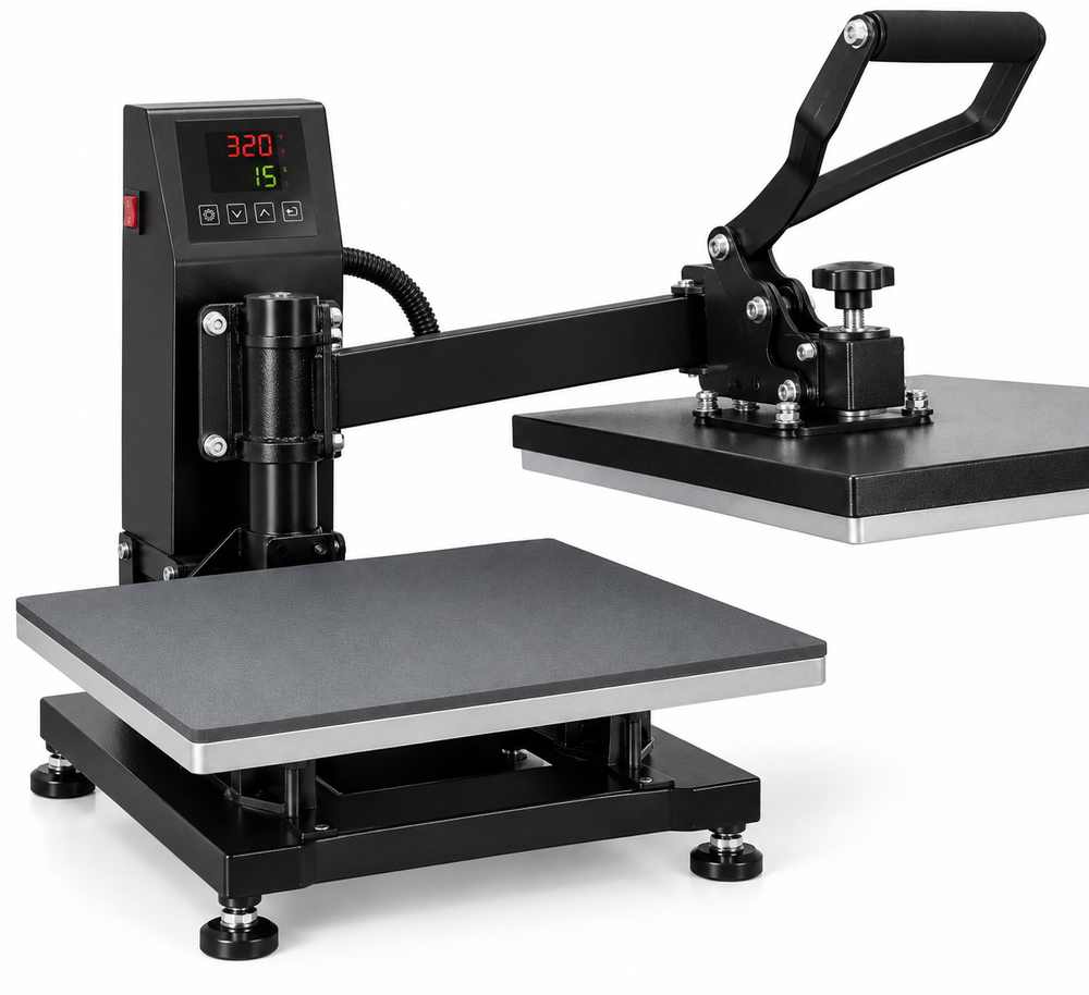Commercial 15x15 Heat Press Machine - open position