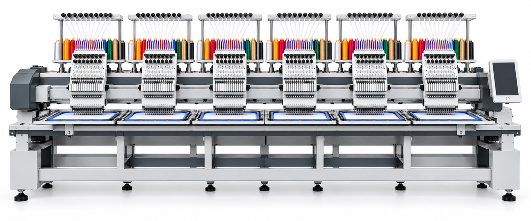 Commercial Six Head 15-Needle Embroidery Machine