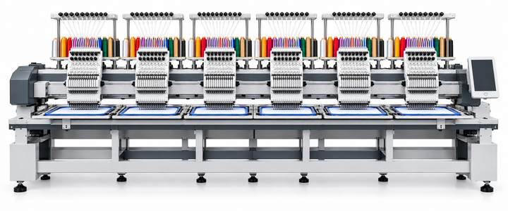 Commercial Six Head 15-Needle Embroidery Machine