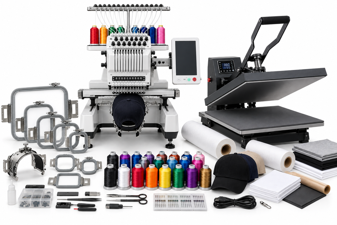 Embroidery and Heat Press Business Bundle