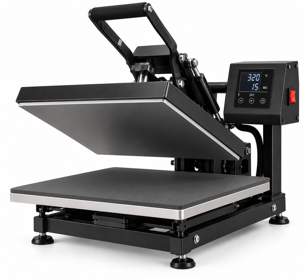 Commercial Auto-Open Heat Press Machine - open position