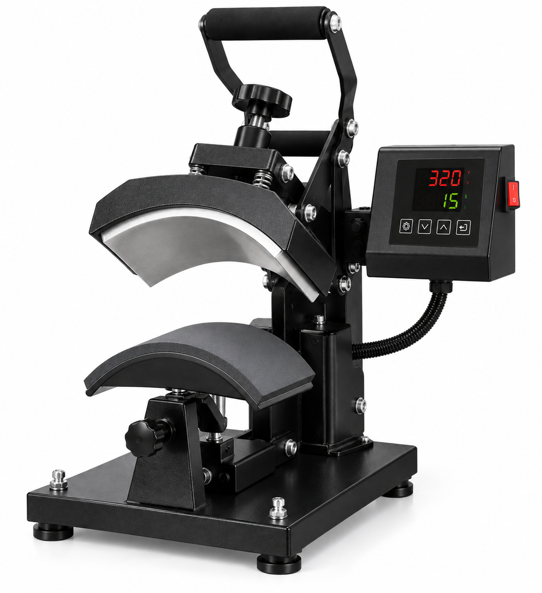 Commercial Cap Heat Press Machine - open position