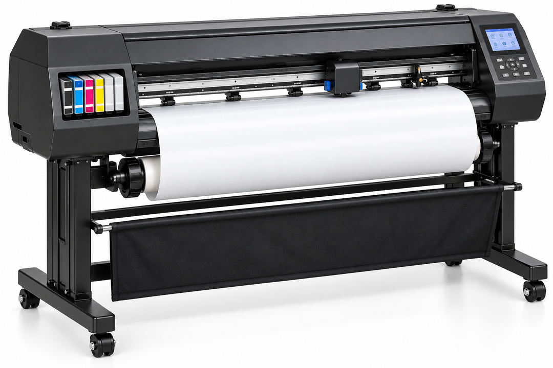 Commercial Print and Cut Vinyl Cutter - angle view